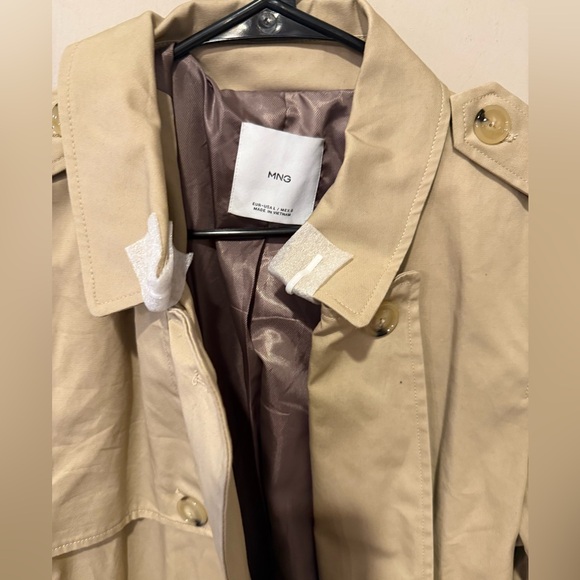 Mango Double Breasted Trench Coat - Picture 12 of 14